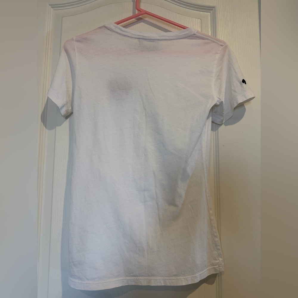 kate spade White Short-Sleeve Tee with Black Minnie Mousse Patch Disney colab - Picture 5 of 9